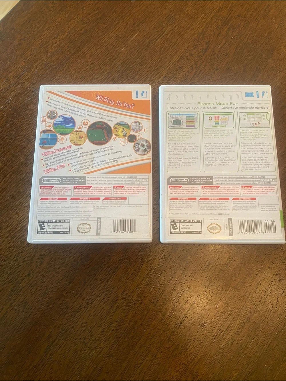 Lot of 2 - Nintendo Wii Games: Wii Play and Wii Fit - complete - Tested - EUC